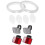 1 set cykelljusreflektorer framstyrningsreflektor bak säkerhetsreflektorlins set 1