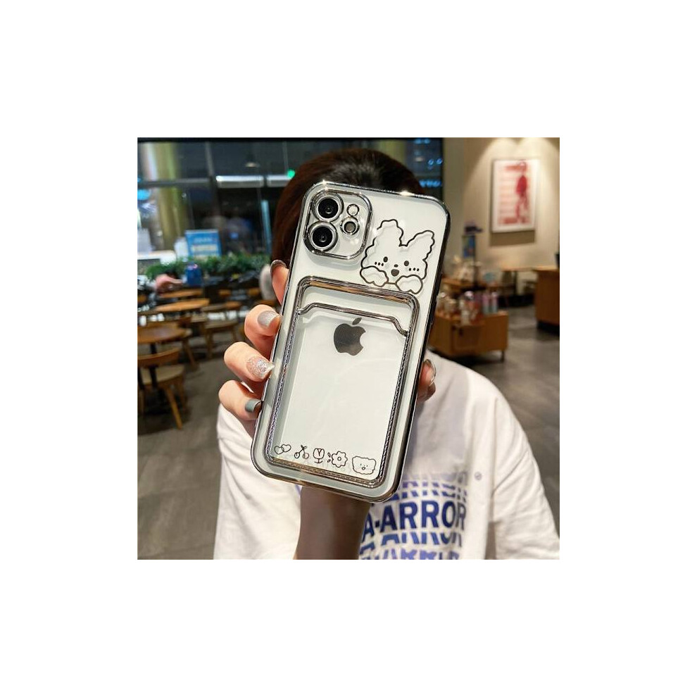 Compatible With Iphone 13, 13 Pro, 13 Pro Max Transparent Case With Wallet Rabbit Transparent One Size 9164030706897