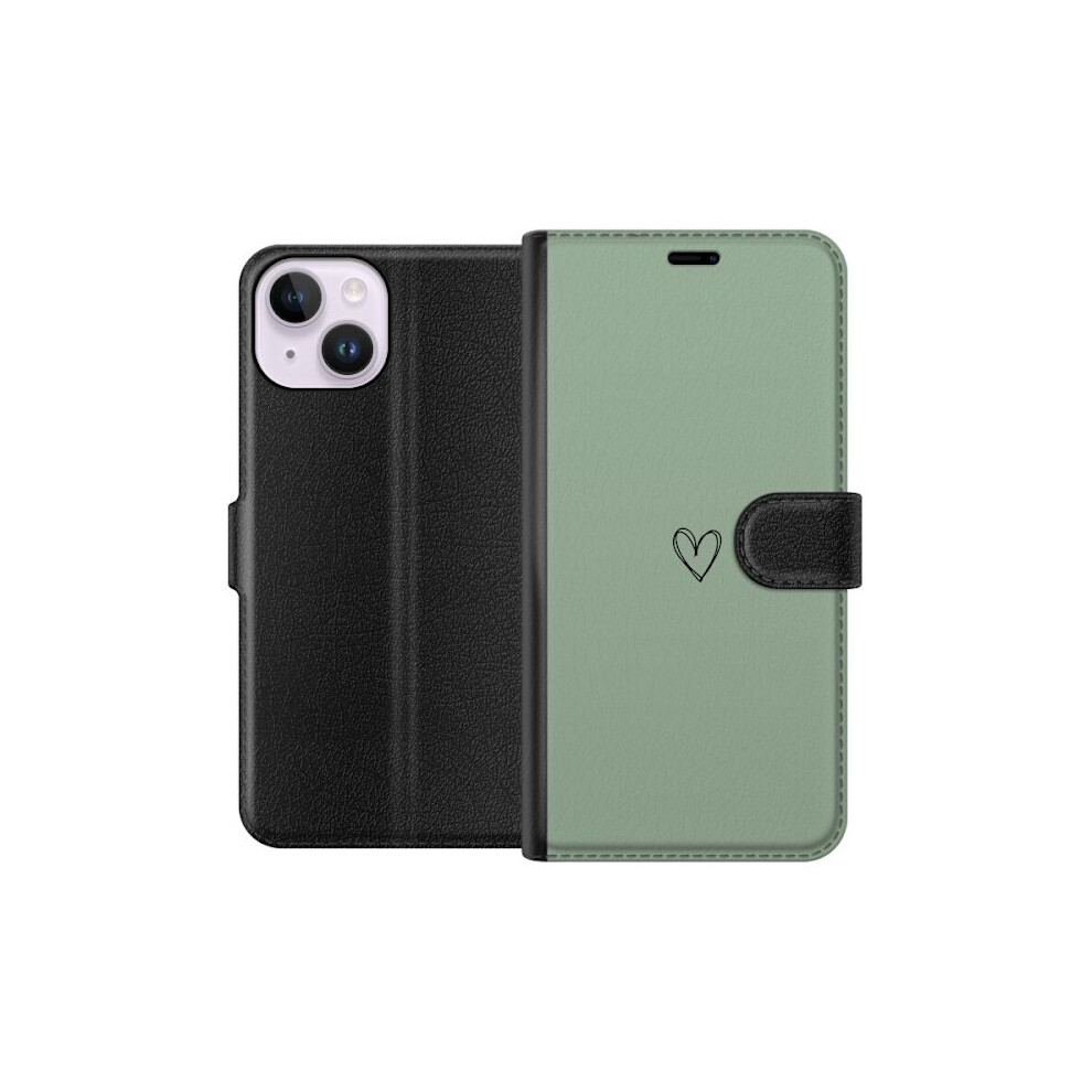 Compatible With Apple Compatible With Iphone 15 Wallet Case Heart 9164030706743