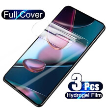 3-pack hydrogelfilm kompatibel med Motorola Moto G24, Power G Play, 2024, G34, Edge 40, Neo G84, Stylus Plus, 2023, Pro E22