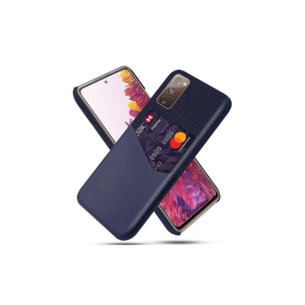 Compatible With Samsung Galaxy S20 Fe - Ksq Cover With Card Compartment - Blue 9164030706859