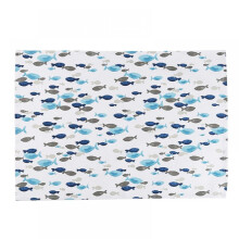 Prettyui 4pcs/set Kitchen Tea Towels Pure Fish Printing Cloth Napkins For Wedding