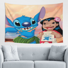 Stitch Wall Wall Tapestry Home Wall Art Decor for Boys, Girls Bedroom Decoration Living Room 60*40in