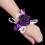Künstliches Armband mit Brautblumen, lila 6