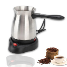 Cafetière turque VINGVO, 600 ml, en acier inoxydable, avec fonction chauffe-tasses, idéale pour le café arabe et grec (5 à 6 tasses). Un