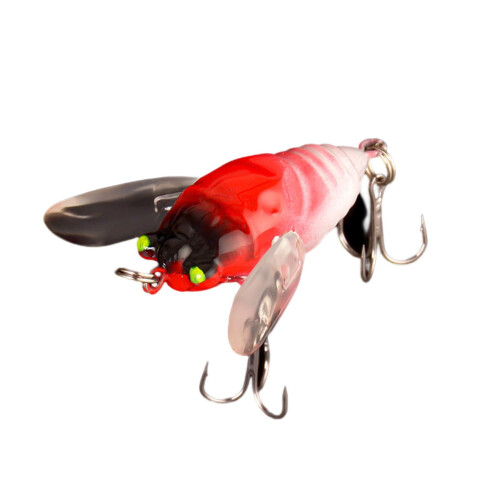 6.5g/5cm Lure Bait Σπειροειδές αγκίστρι Noise Temptation Φωτεινό τζιτζίκι Εκθαμβωτικό που