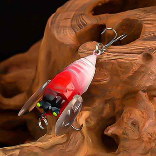 6.5g/5cm Lure Bait Σπειροειδές αγκίστρι Noise Temptation Φωτεινό τζιτζίκι Εκθαμβωτικό που 2