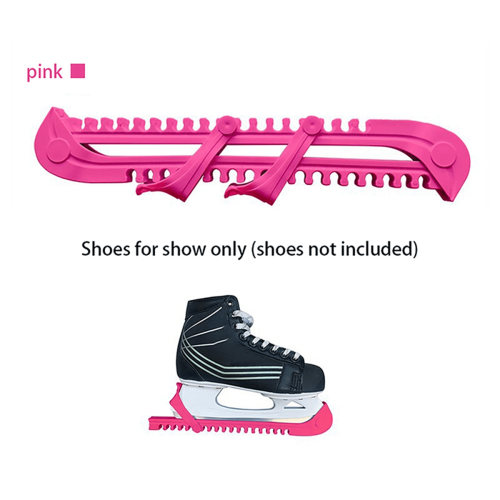 1Pair Ice Skates Skating Blades Protector Shoes Guards-Pink 1