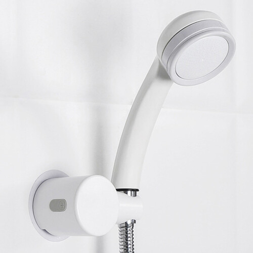 Support de douche universel, angle réglable, compatible avec les douchettes à main, base à fixation stable sans trou