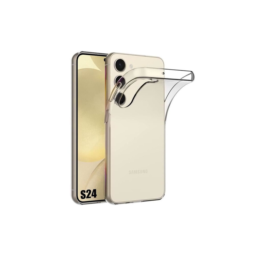 Transparent Case - Compatible With Samsung - Galaxy S24 - Highly Resistant Silicone - Shockproof - Soft Transparent 9164030847521