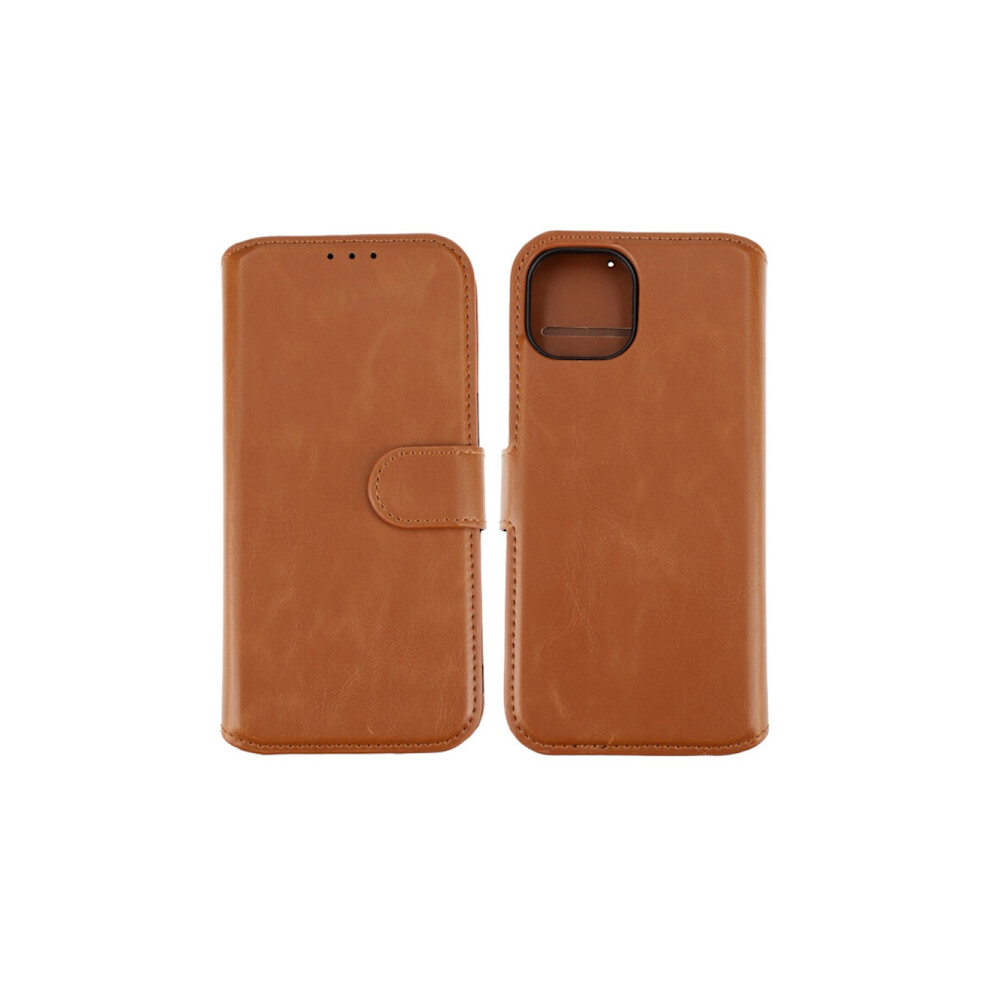 Compatible With Iphone 15 Wallet Case Magnet Rvelon - Brown 9164030847279