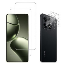 Härdat glas - Phonillico - kompatibelt med Xiaomi14T - Pack2 - Skärmskydd - Camelia Protection Transparent