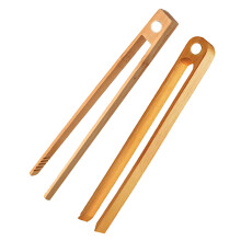 Pinze da cucina in bambù Uanit, 2 pezzi, pinze per tostapane, 22 cm, pinze da cucina in legno per cucinare, utensili da cucina naturali