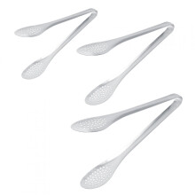Pinza per alimenti - 3 pinze multifunzione in acciaio inossidabile per servire, ideali per barbecue, cucina, torte e bistecche.