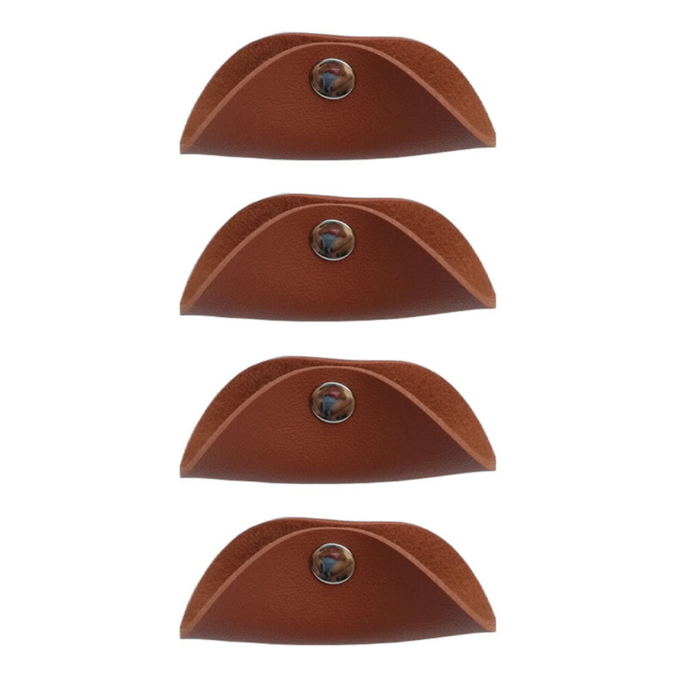 Pu Leather Cord Organizer Earphone Fixer Holder Fixture Data Cable Cell Storage 2Pcs 4 9164030848016