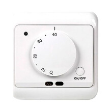 Stijlvolle, krachtige mechanische verwarmingsthermostaat voor temperatuurregeling binnenshuis.