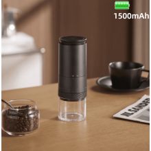 Nouveau moulin à café électrique 1500 mAh, broyeur à meules coniques, réglage externe, broyeur à grains de café