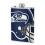 Seahawks Flagon Hip Flask8oz, Ανοξείδωτο ατσάλι και δέρμα κατάλληλο για τρόφιμα, Συμβατό με 1