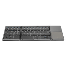 jixopn Opvouwbaar toetsenbord met touchpad Draagbaar toetsenbord Lichtgewicht Stofbestendig Bluetooth-compatibel voor universele tablets en telefoons