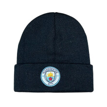 Fotbollsfansklubbens emblem Stickad vintermössa stretchmössa Manchester City - Sv Manchester City