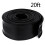 20FT Garage Door U-Bottom Weather Stripping Rubber Seal Strip Replacement T Ends 1