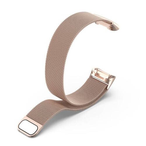 Bracciale Milanese Loop compatibile con Fitbit Charge6 Champagne Gold 2