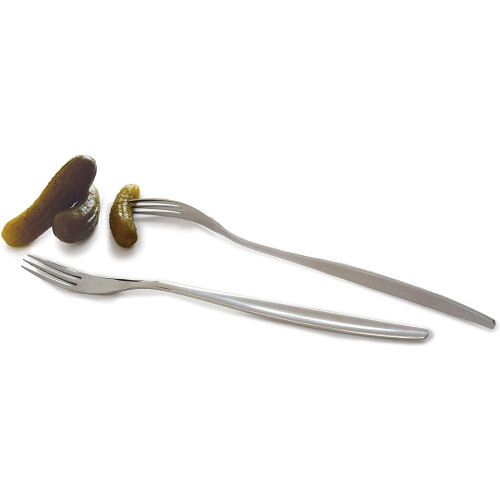 2-pack rostfria picklegafflar i silver