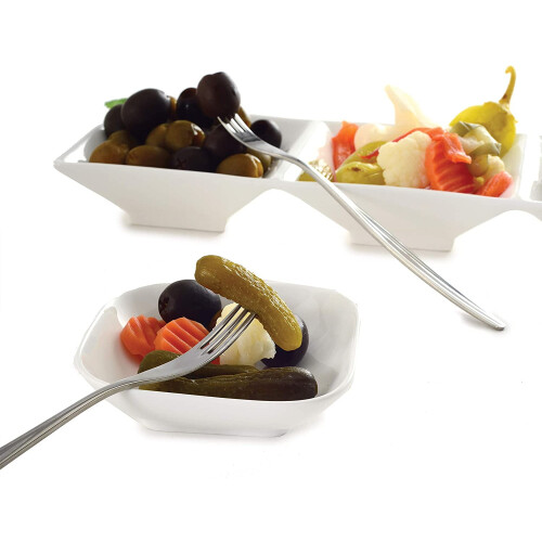 2-pack rostfria picklegafflar i silver 1