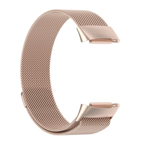 Bracciale Milanese Loop compatibile con Fitbit Charge6 Champagne Gold 1