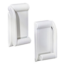 Suporte magnético para lenços de papel, montado na parede, com gancho separado para toalhas, suporte para papel higiênico, plástico ajustável,