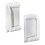 Magnetic Tissue Holder Wall-mounted Separate Towel Hook Rack Paper Toilet Plastic Adjustable2Sets 1