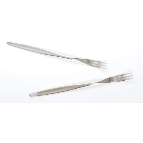 2-pack rostfria picklegafflar i silver 2