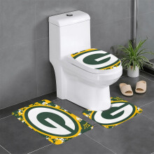 GBP_Packers TeamSada 3-dielnych kúpeľňových kobercov, protišmykový koberec do kúpeľne, 84,5 x 51,6 cm