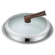 Couvercle de casserole en acier inoxydable avec couvercle transparent pour wok, accessoire de cuisine pour la maison