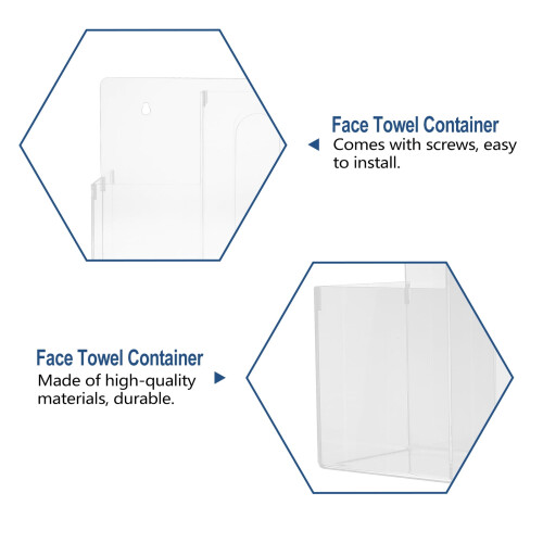 Porta-lenços e máscara Zcyifa Hygiene Station com 3 compartimentos 2