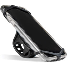 Smart Grip kerékpáros telefontartó, univerzális telefontartó, CNC alumínium váz, gumipánt, biztonságos tartás, 2 pánt