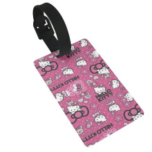 Menovky na batožinu Hello Kitty, identifikačné štítky na kufor s menom a identifikačnými štítkami pre cestovnú batožinu, tašky, batohy