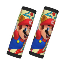 2 piezas de accesorios de viaje con estampado de dibujos animados de Super Mario para mujeres y niñas: fundas protectoras antideslizantes para