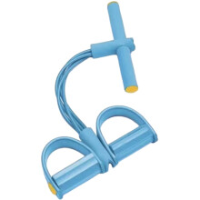 Multifunctionele weerstandsband met 4 buizen, rekbaar en geschikt voor workouts, blauw