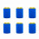 6 pezzi di portabottiglie/custodie termiche morbide e riutilizzabili, colore blu 1