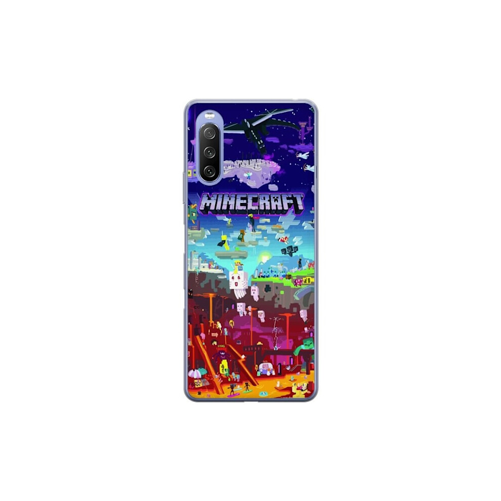 Compatible With Sony Xperia 10 Iii Lite Transparent Case Minecraft 9164030156210