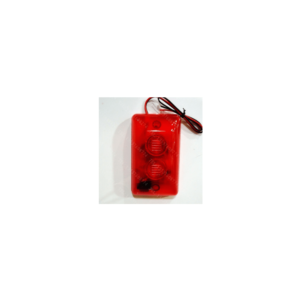 Delaman Alarm Strobe Siren, 12V Dc Wired Flashing Abs Sturdy Durable Sound Siren For The Those Who Need Strobe And Large Volume Light 9164030156890