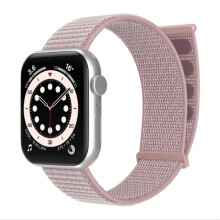 Sportieve en comfortabele nylon armband - Geschikt voor Apple Watch 38mm/40mm/41mm - Donkerroze / roze