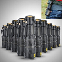 1/2/3/4/5 buc Lanternă LED cu zoom Ultrafire de 2000LM, Mini lanternă, Lanternă rigidă cu stilou (Culori: Negru/Verde/Roșu/Albastru/Argintiu)
