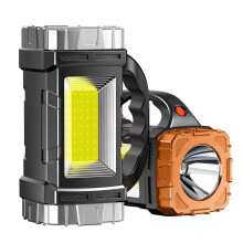 Jacenvly2024 Juldekorationer Rea, Solcellsdriven Bärbar LED-Lampa, Multifunktionell Röd & Blå Blinkande COB Sidolampa, Nödficklampa,