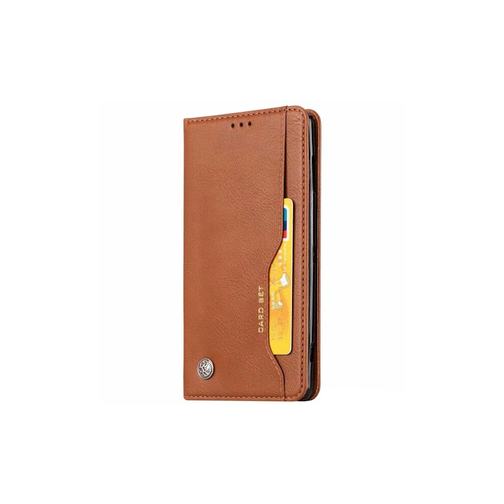 Wallet Case Compatible With Iphone Xs Max 4 Card Slots With Magnetic Closure Brown 9164030156098