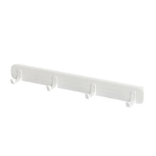 Espace cuisine : Crochets réglables sans perçage, fixation latérale pour placard, 4 crochets sans trace, 1 pièce