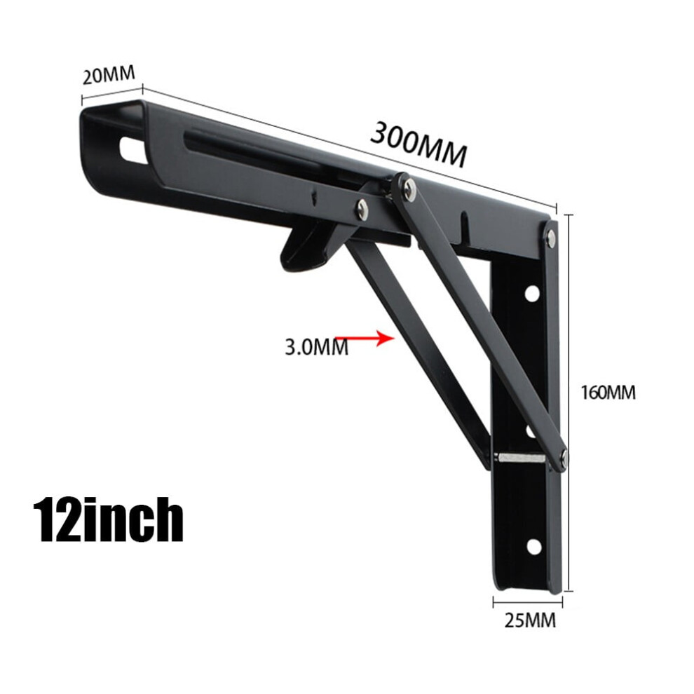 Campervan Folding Bracket Table Shelf Motorhome Caravan Finish Stainless Steel 12Inch 9164030156708