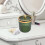 Pot porte-cotons-tiges de maquillage vert clair 4