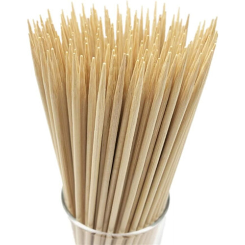 Espetos para churrasco de 20 cm (8 polegadas) - Pacote com 100 unidades